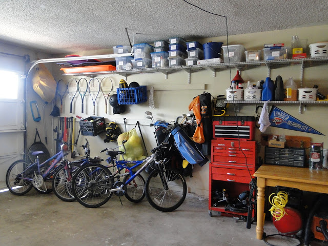 bikes and sports storage for the garage