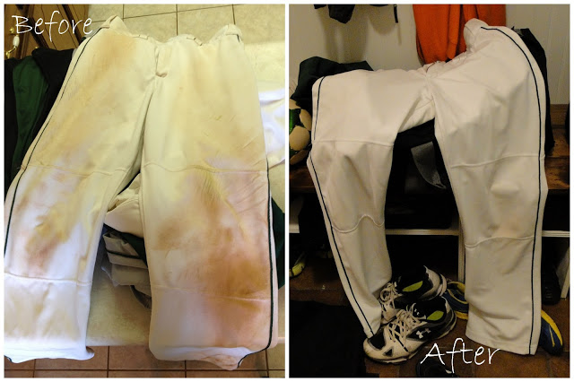 How to remove red dirt stains from white baseball pants