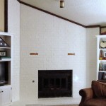 painted brick fireplace surround