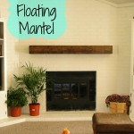 DIY floating mantel