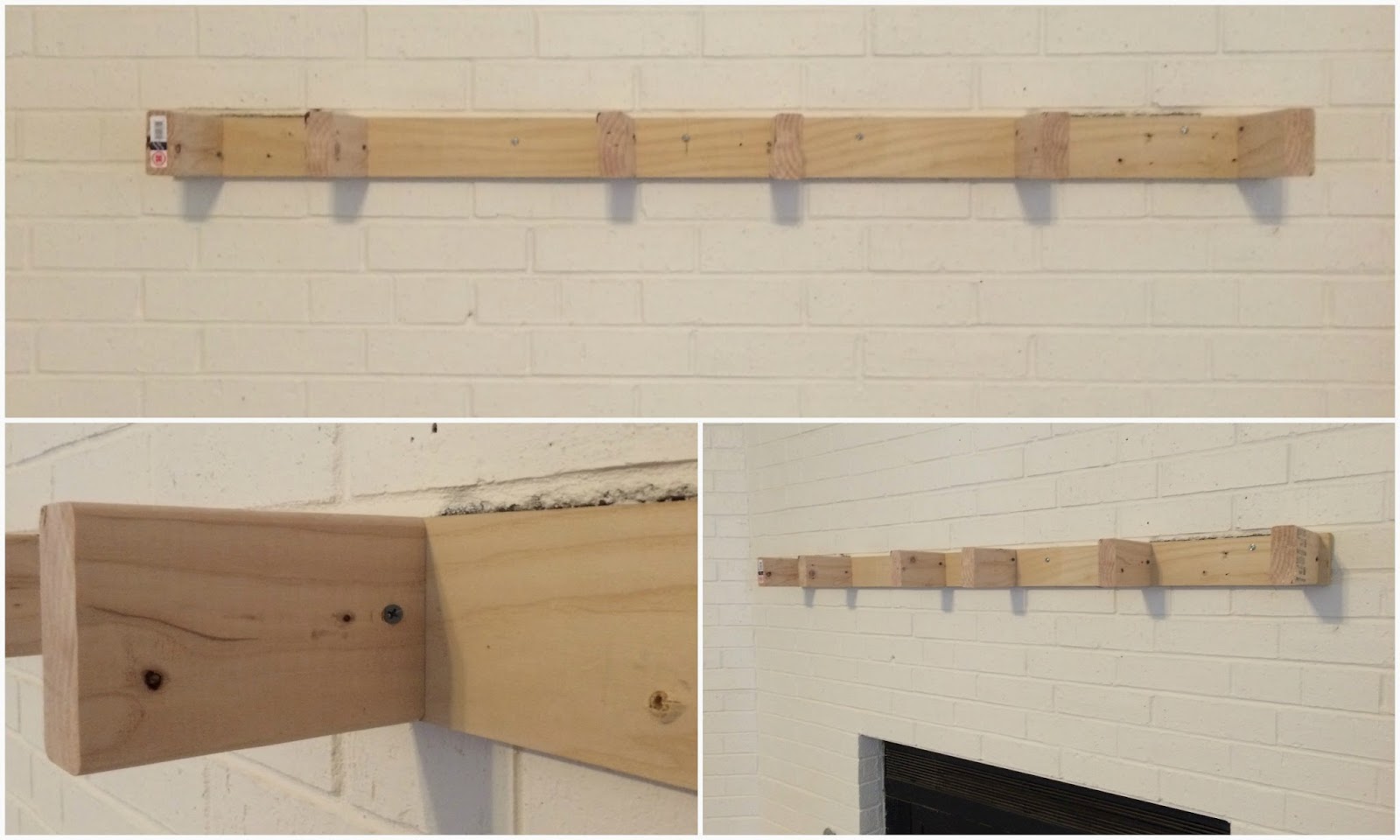 DIY Floating Mantel