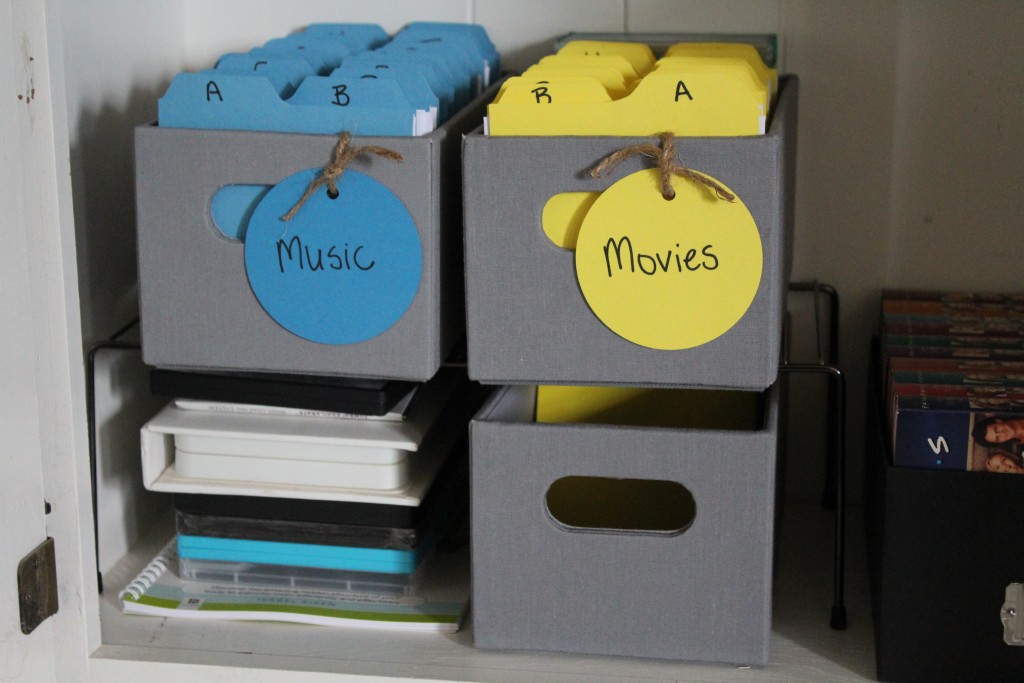 Organized music and movies