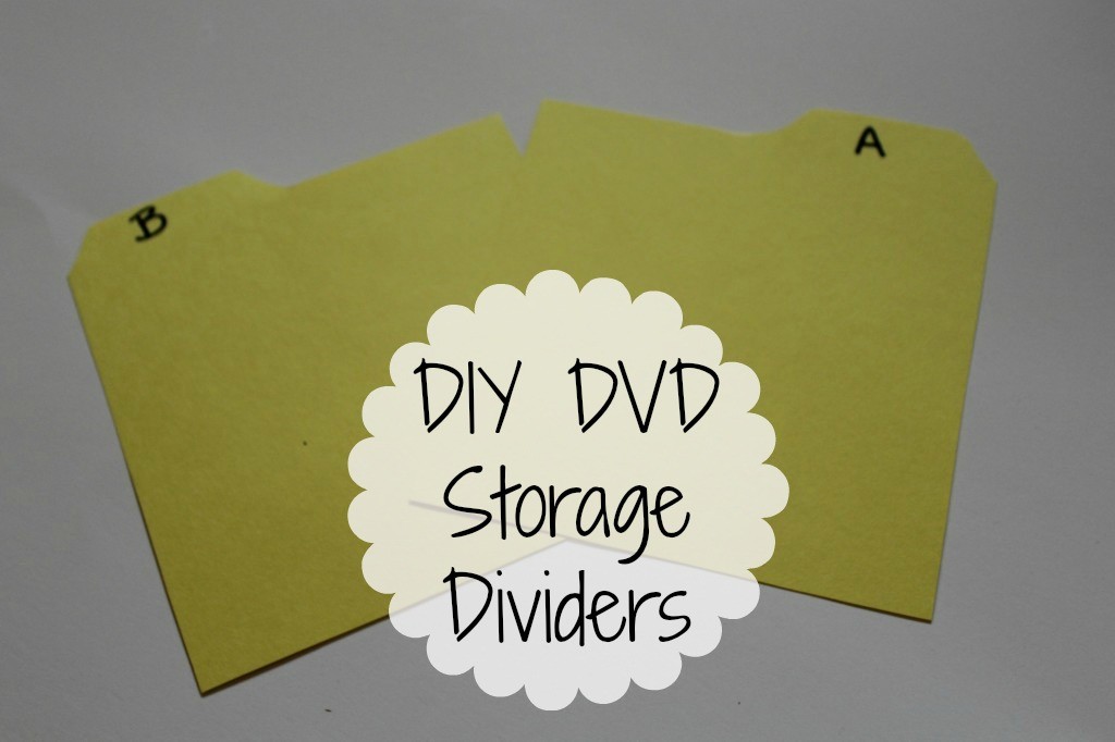 DIY DVD storage dividers