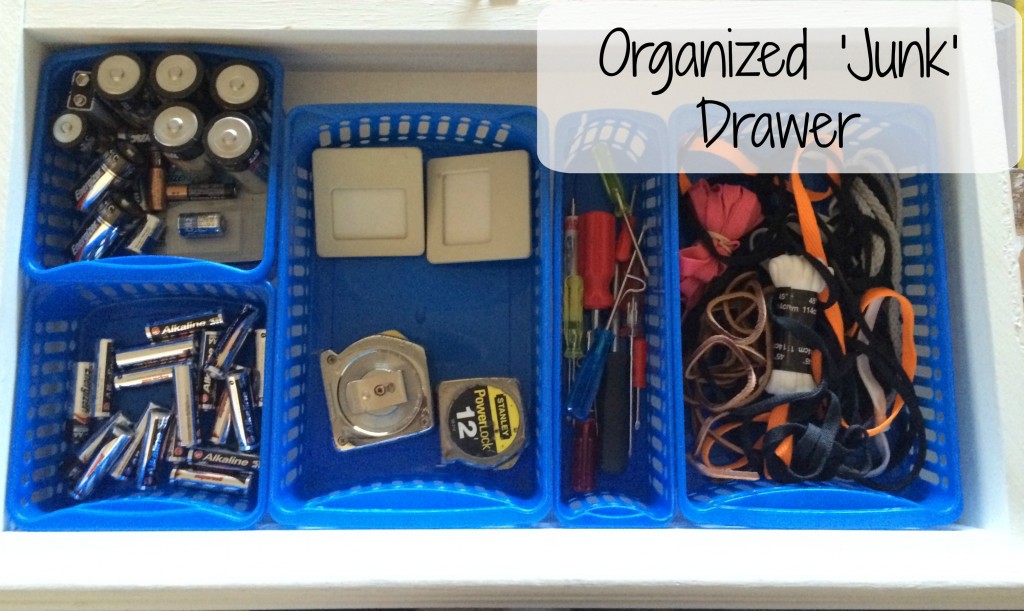 Organized 'junk' drawer