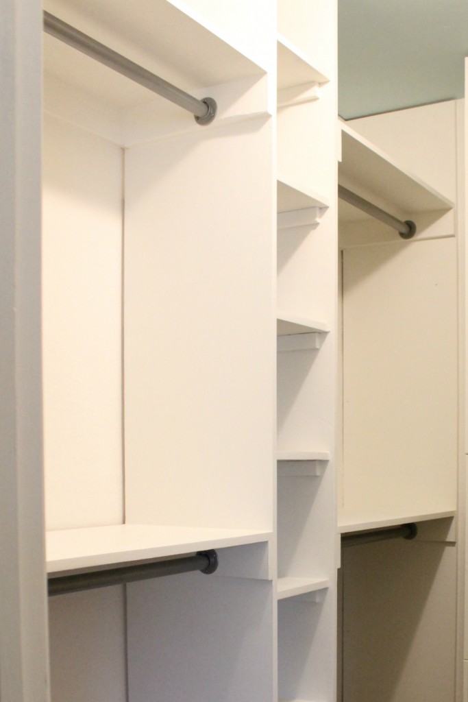 DIY built-ins for closet