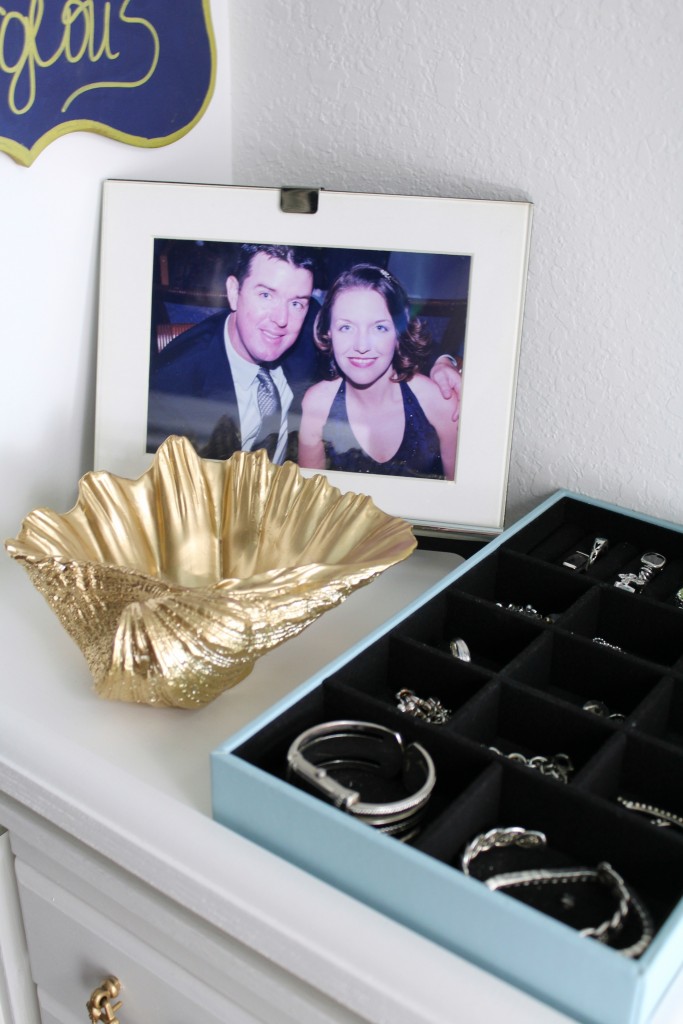 jewelry storage and display in master closet