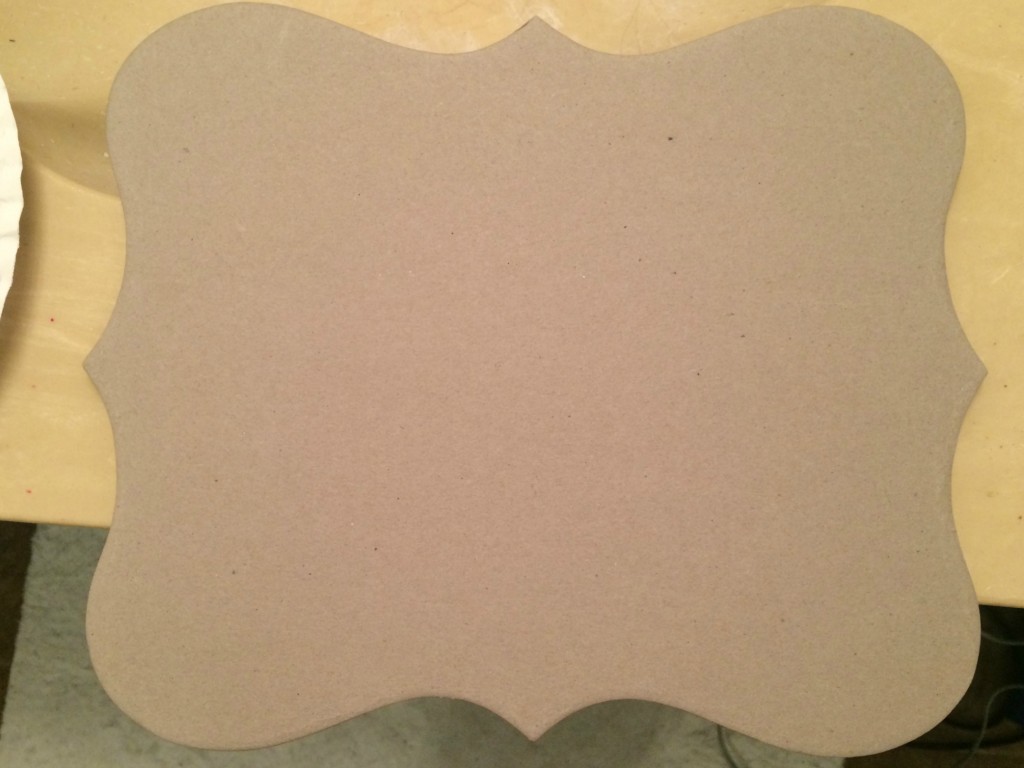 chipboard shape for sign