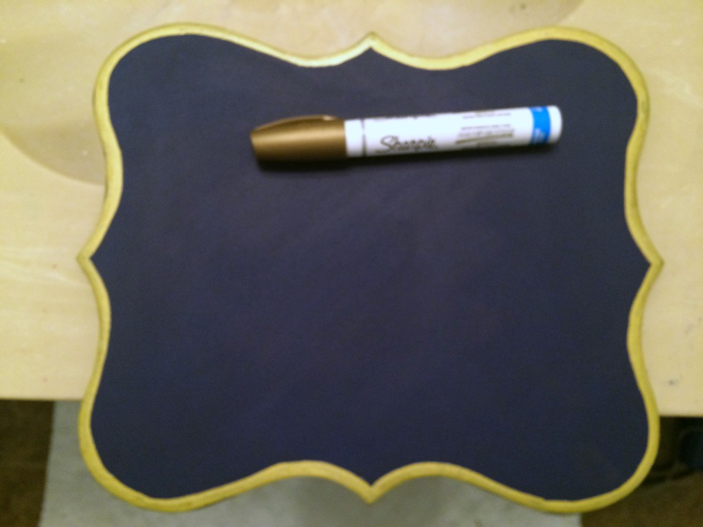 water based gold sharpie paint marker for edges