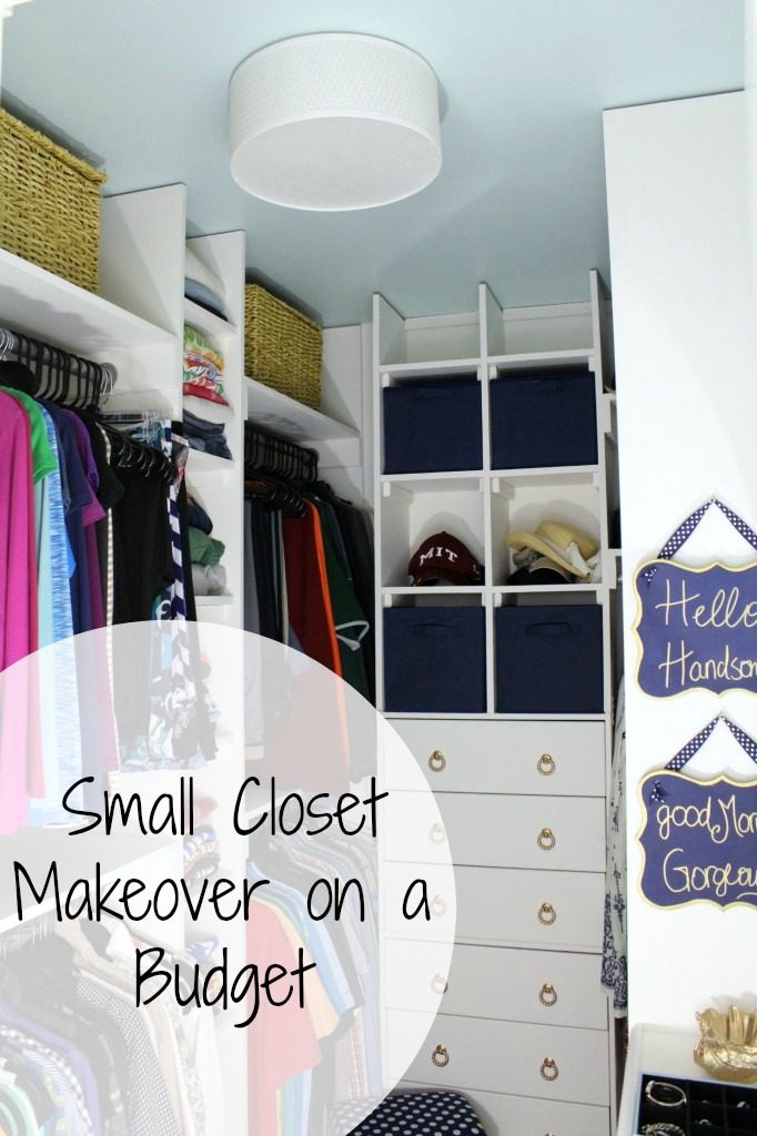 small cloest makeover on a budget