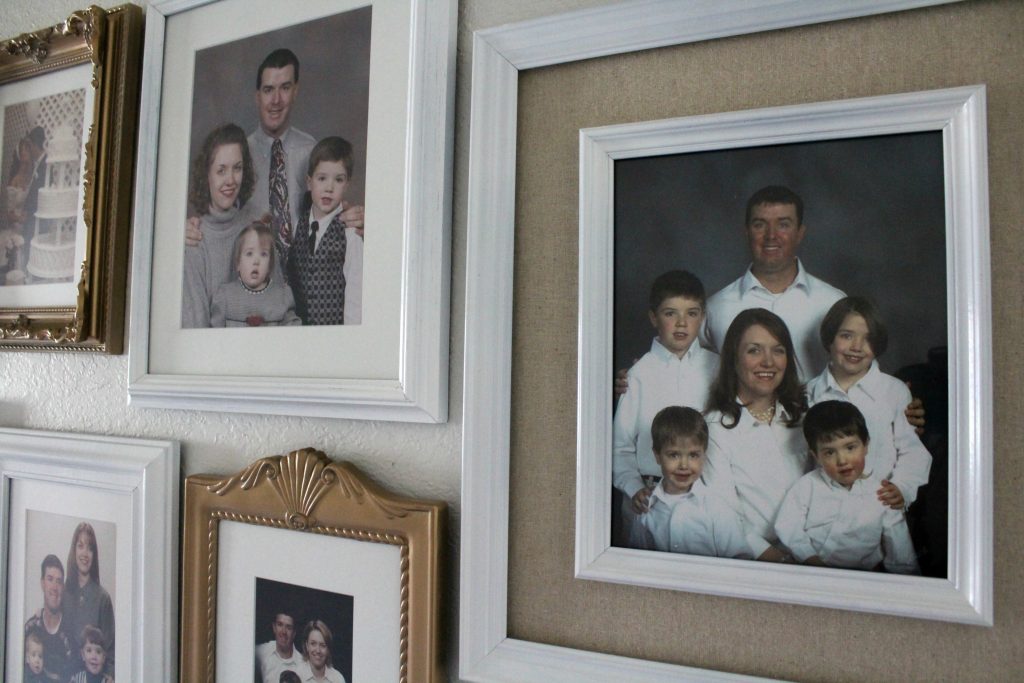 family gallery wall