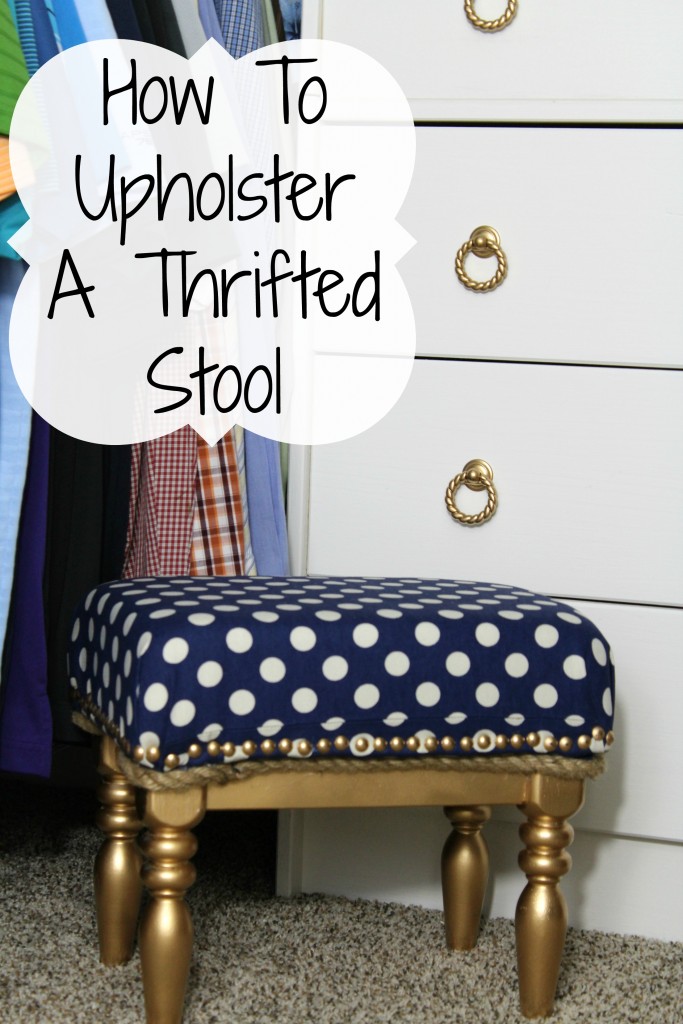 Upholstered Thrifted Stool