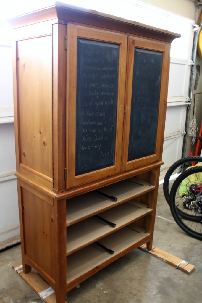 armoire before paint