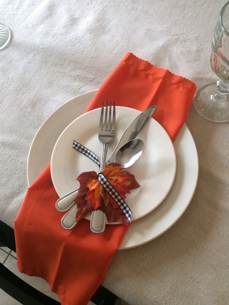 fall place setting