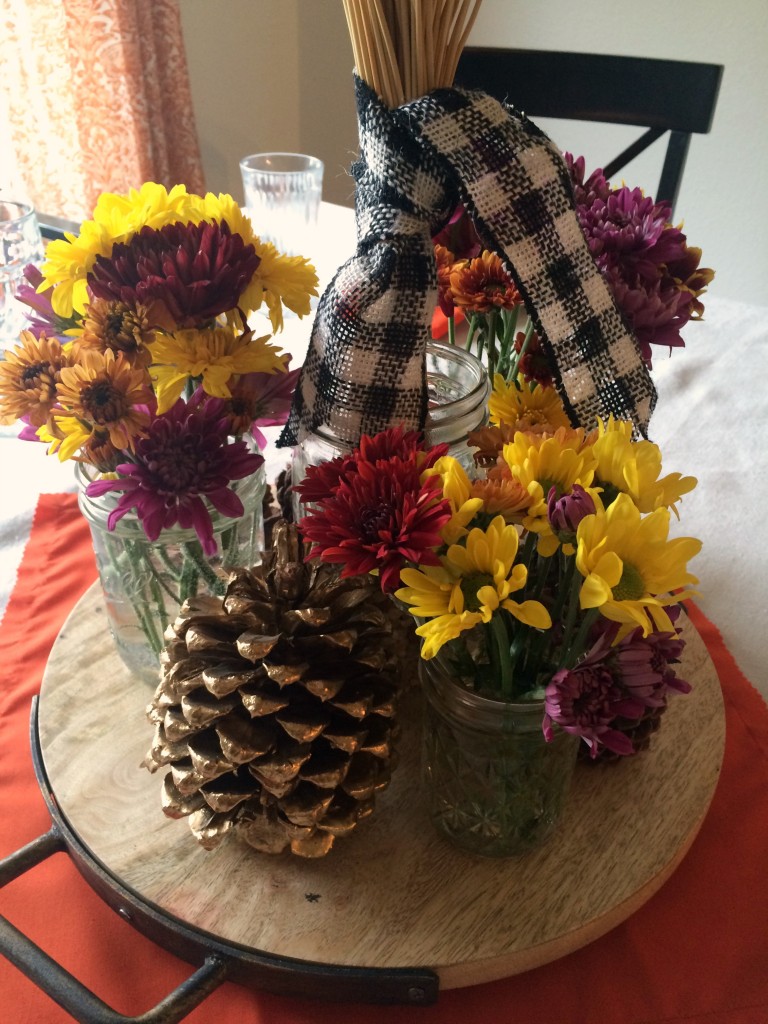 fall table centerpiece