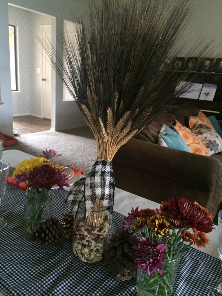 fall table centerpiece