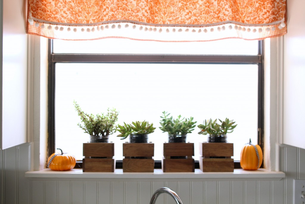 dollar-store-pumpkins-in-kitchen