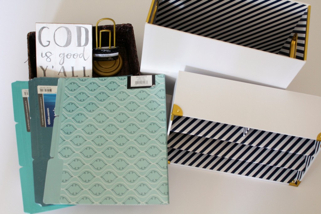 Cute office supplies make you want to keep things organized!