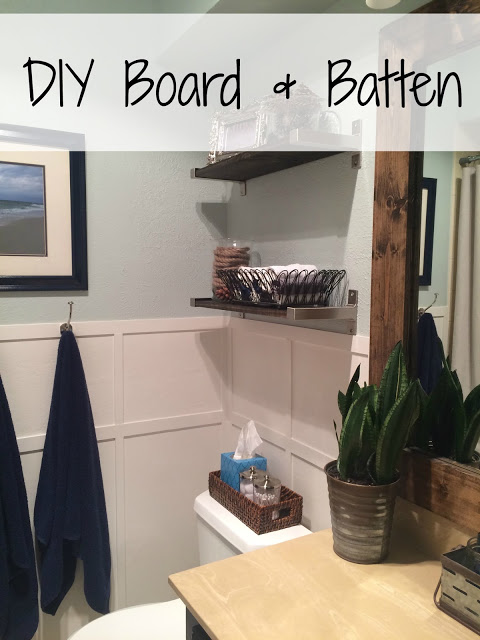 DIY board & Batten can dress up any plain wall space.