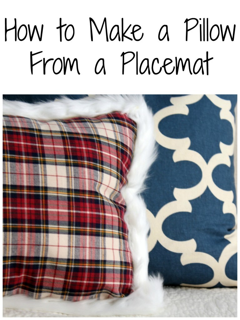 Did you know you can make a pillow from a placemat? And it's easy!