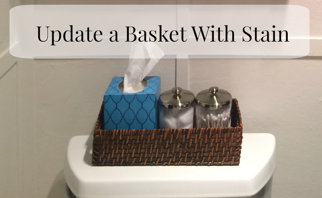 Don't like the color of your basket? Change it up with some stain.