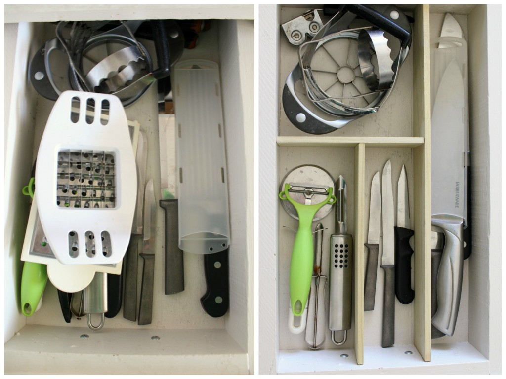 knife drawer before and after