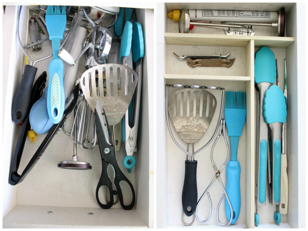 utensil drawer before and after