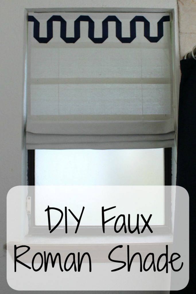 DIY Faux Roman Shade