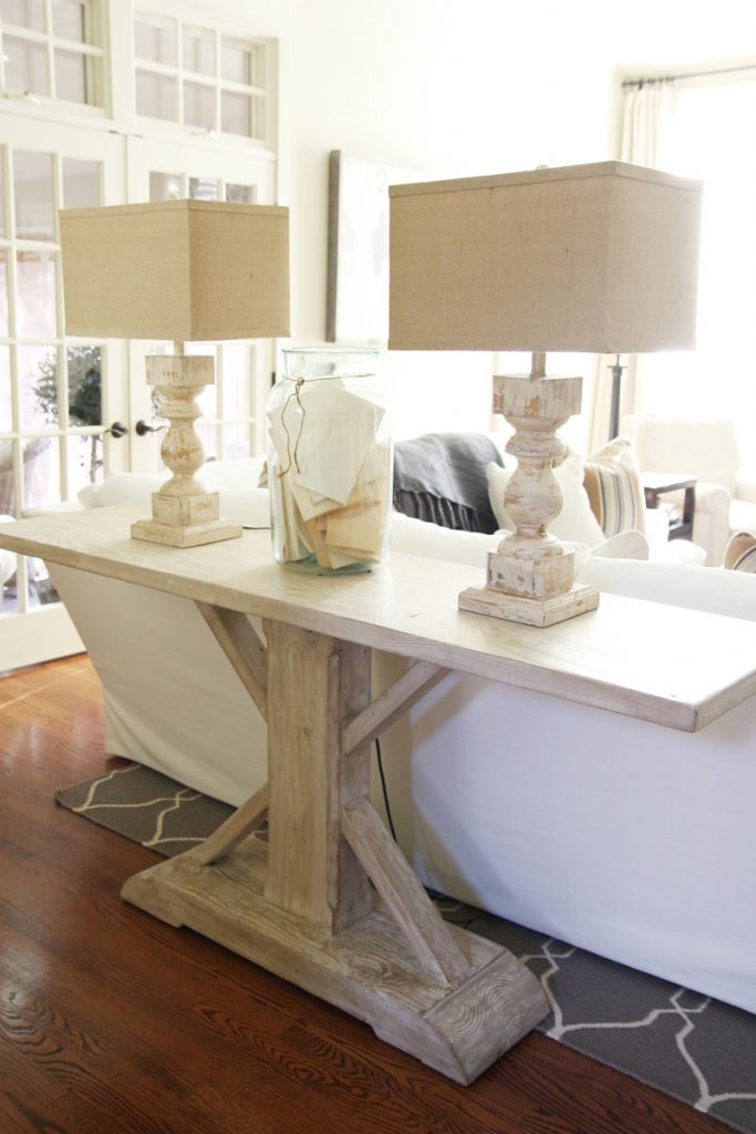 farmhouse style console table