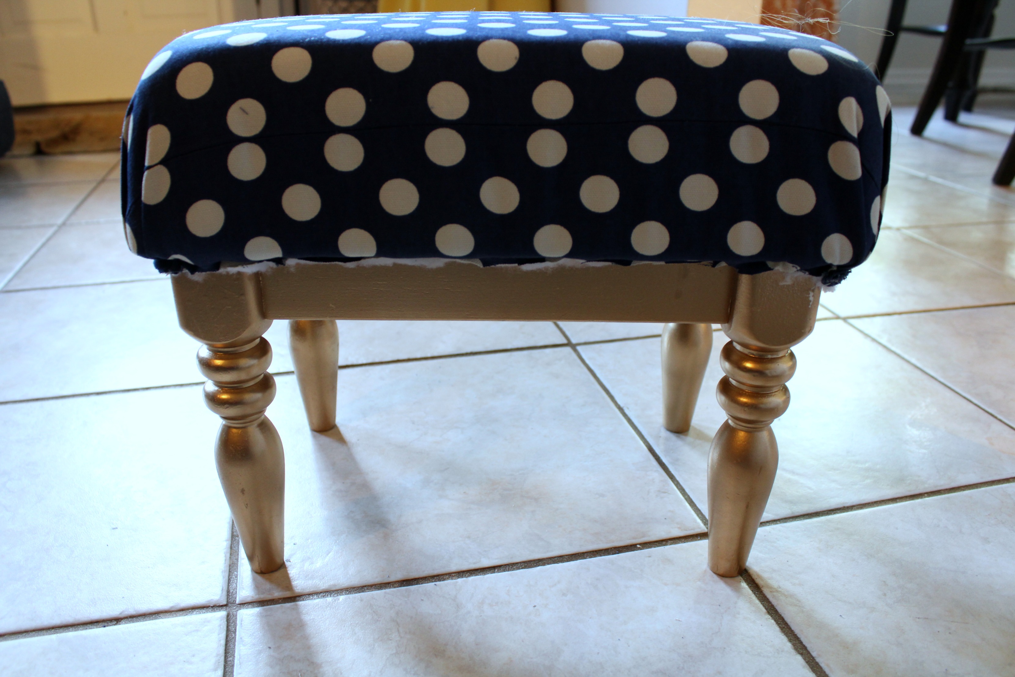 How To Upholster A Thrifted Stool