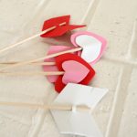 Easy Valentine Craft – Foam Heart Arrows