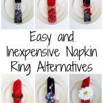 Easy and Inexpensive Napkin Ring Options