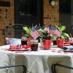 Red, White, and Blue Summer Tablescape