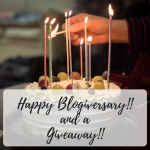 Happy Blogiversary to Me and a Giveaway for You!!
