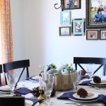 Fall Tablescape in Shades Of Blue