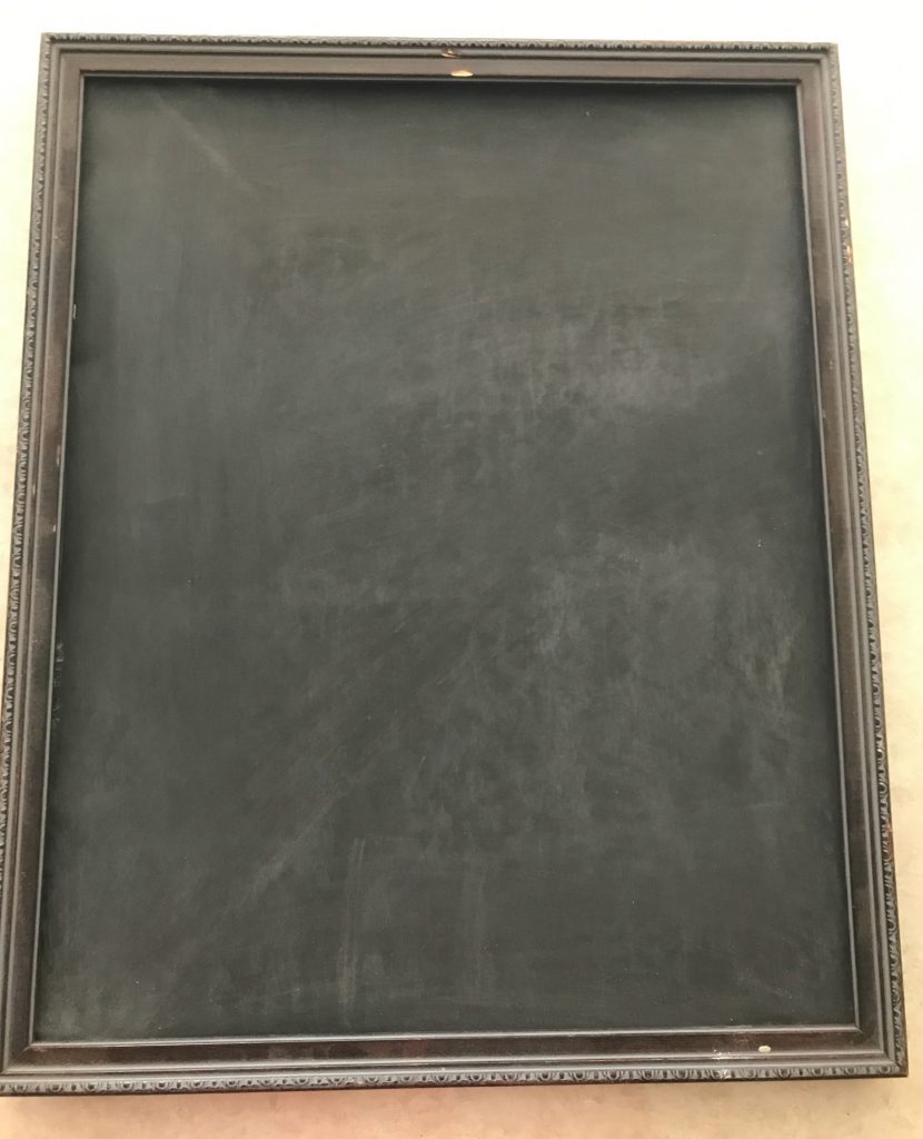 frame foam board chalkboard