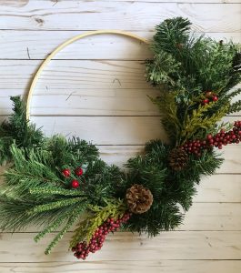 Christmas Hoop Wreath