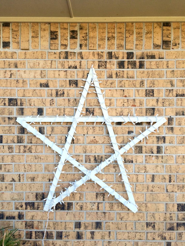 DIY Lighted Wood Star