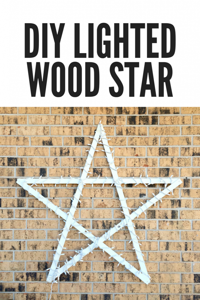 DIY Lighted Wood Star