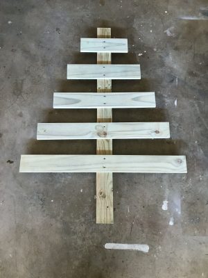 DIY Lighted Wooden Christmas Trees