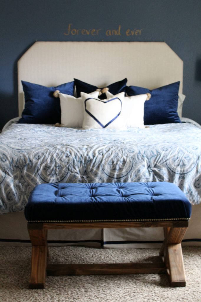 Navy Blue Master Bedroom