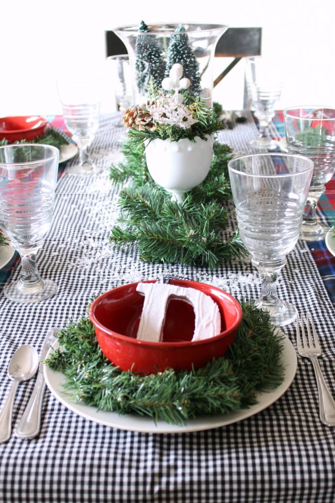 Mad For Plaid Christmas Tablescape