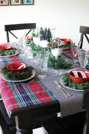 Mad For Plaid Christmas Tablescape