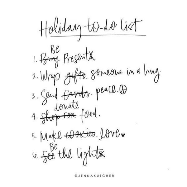 Jenna Kutcher Holiday to-do List