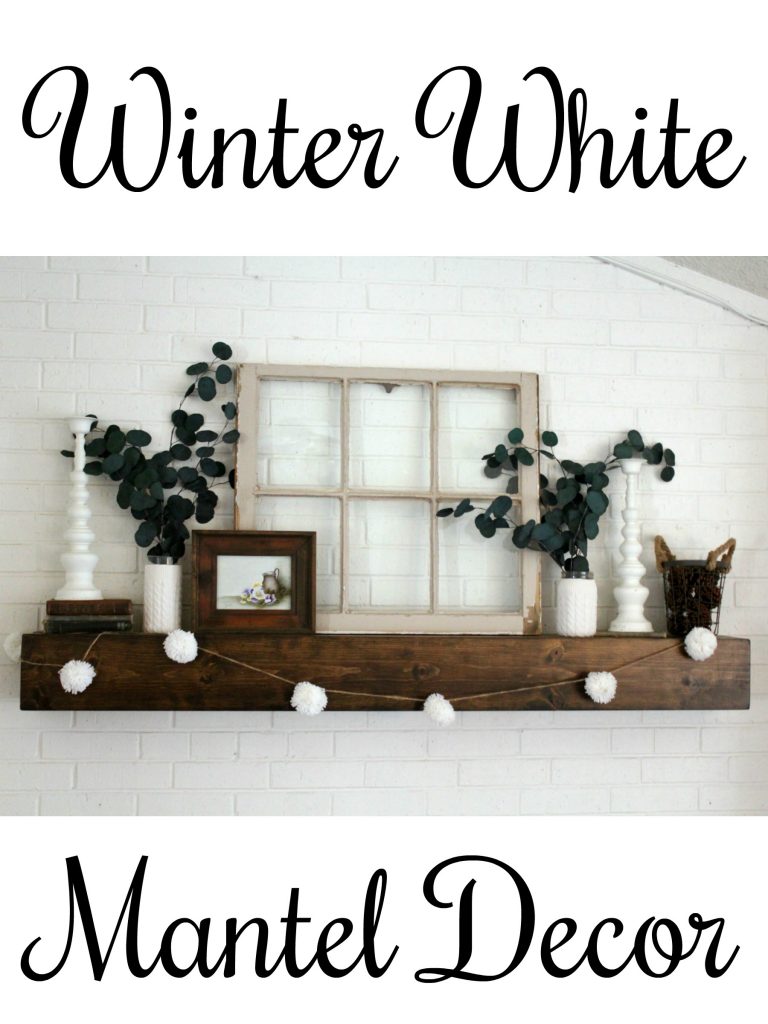Winter White Mantel Decor