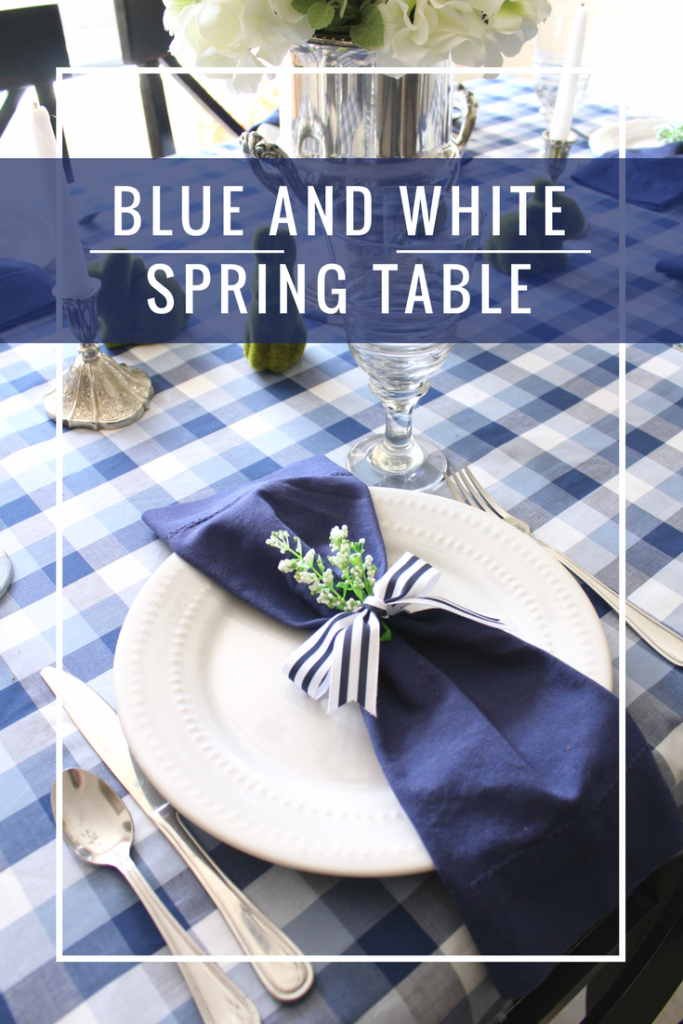 Blue and White Spring Table