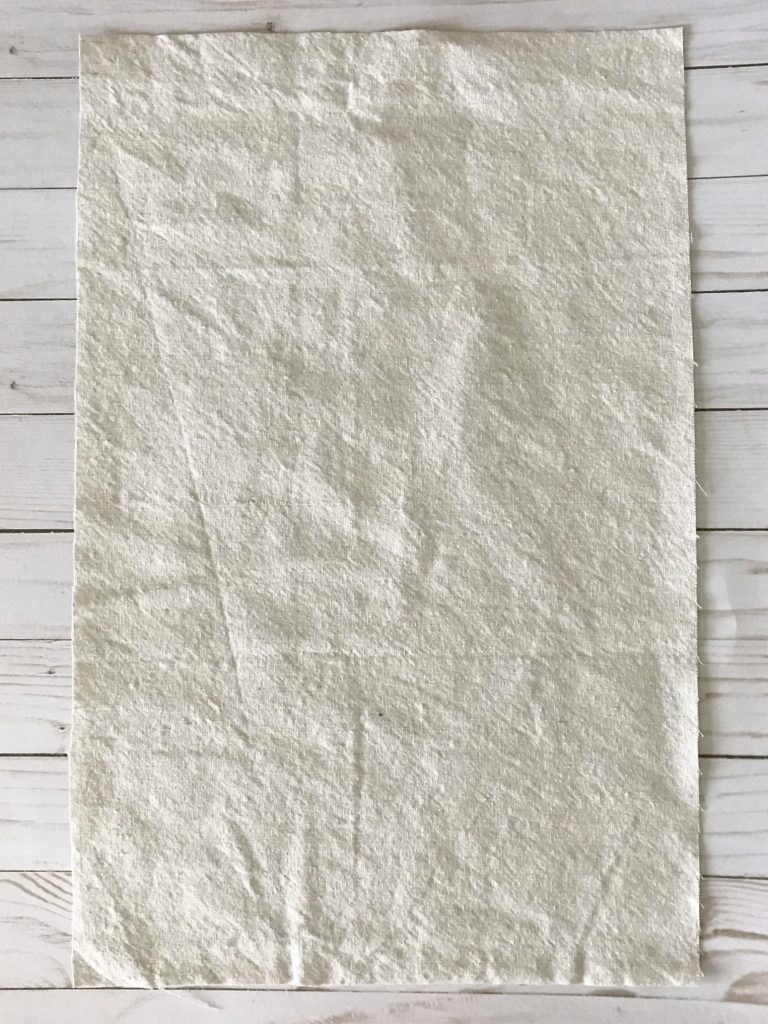 Use dropcloth fabric for DIY garden flag