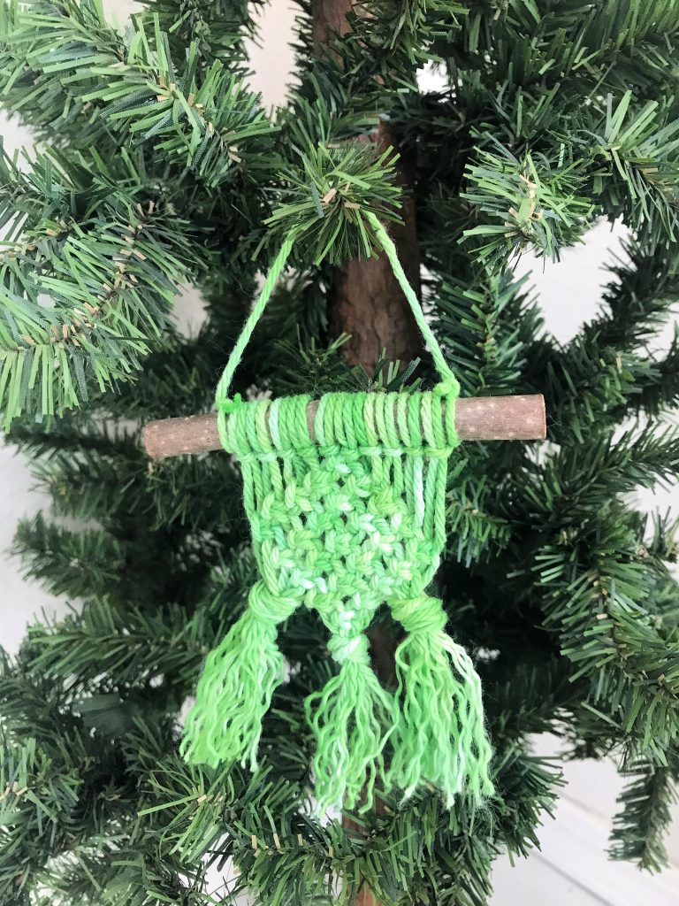DIY Macrame Christmas Ornament