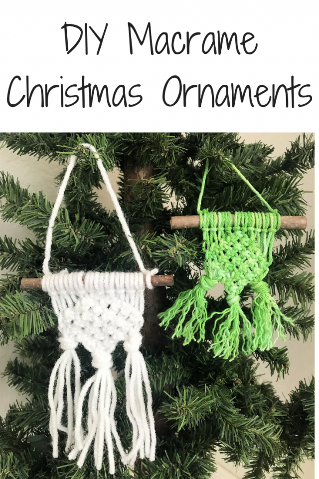 DIY Macrame Christmas Ornaments