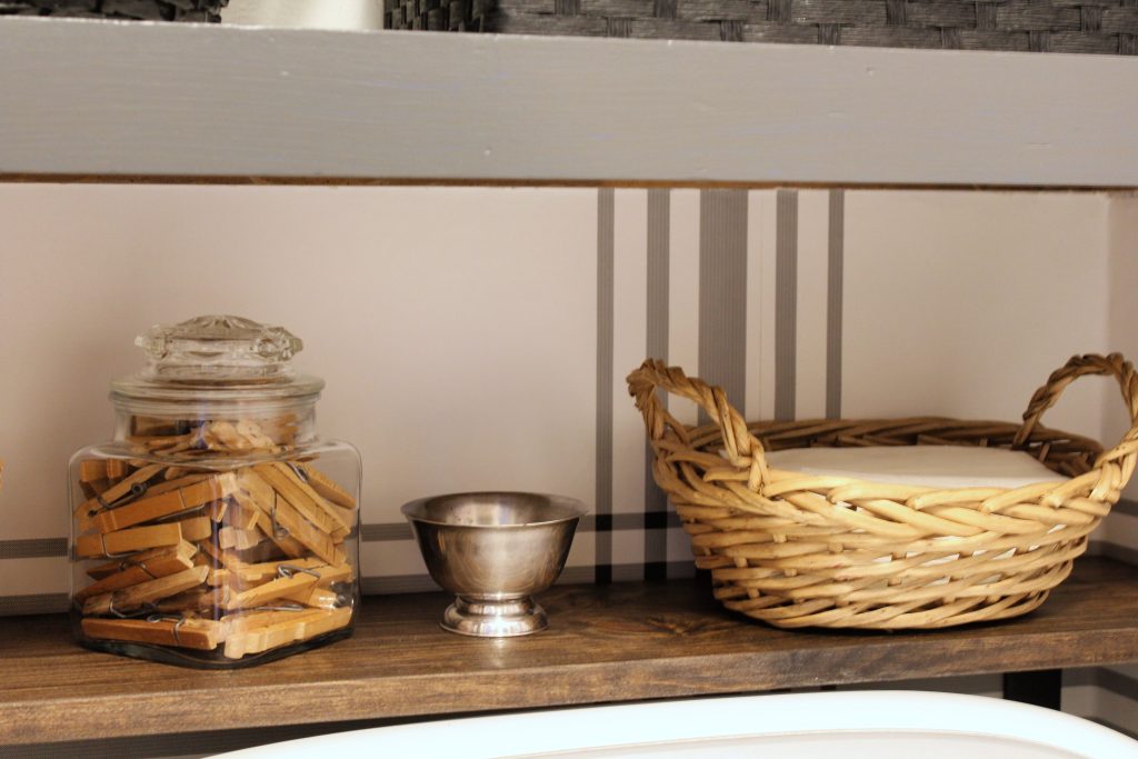 Cute storage in the Laundry Room