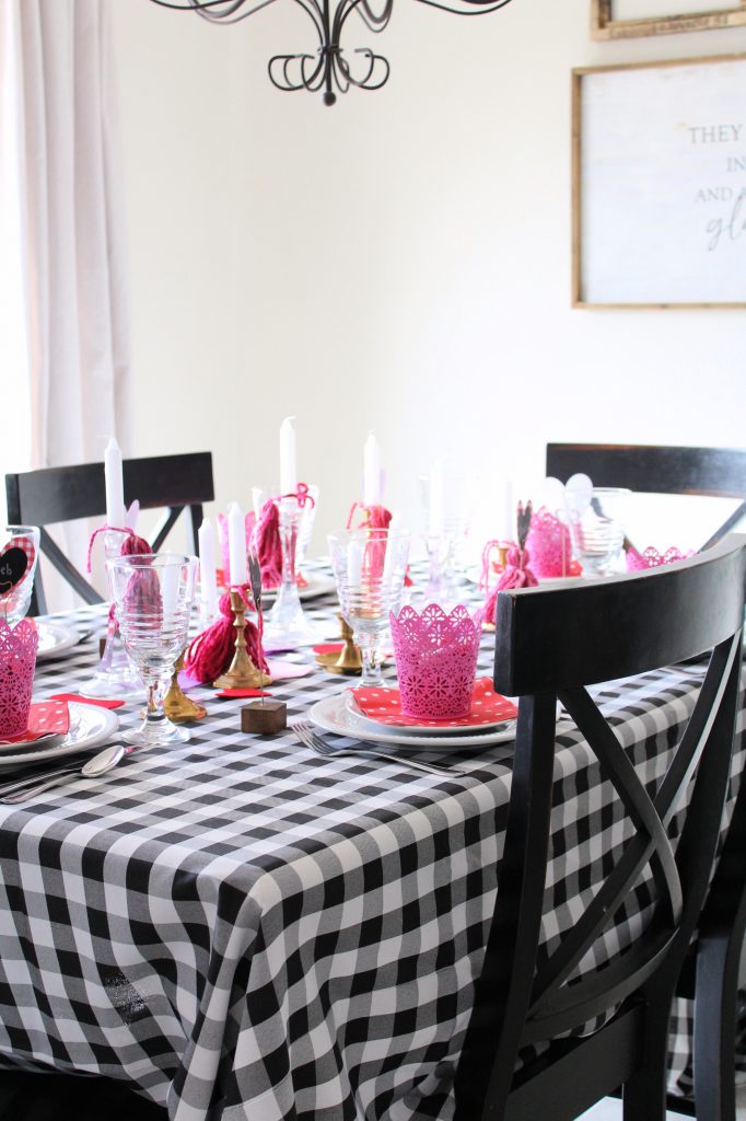 Valentine's Day tablescape